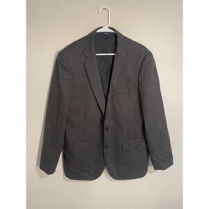 J Crew‎ Thompson Flex Wool Blazer Men's 44R Gray Wool Blend Two Button Dual Vent